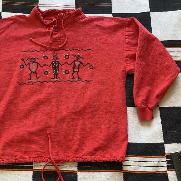 Vintage 94’ 4 Fun Graphic Pocahontas Central Park Long Sleeve Pullover. Medium. - Picture 15 of 16